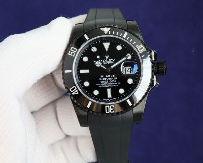 ROLEX Submariner Rubber Strap 904L Steel 3135 Automatic Movement Watch